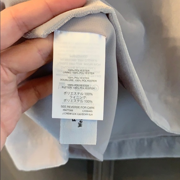 J. Crew faux velvet top Sz. 4 gray camisole - Picture 4 of 4